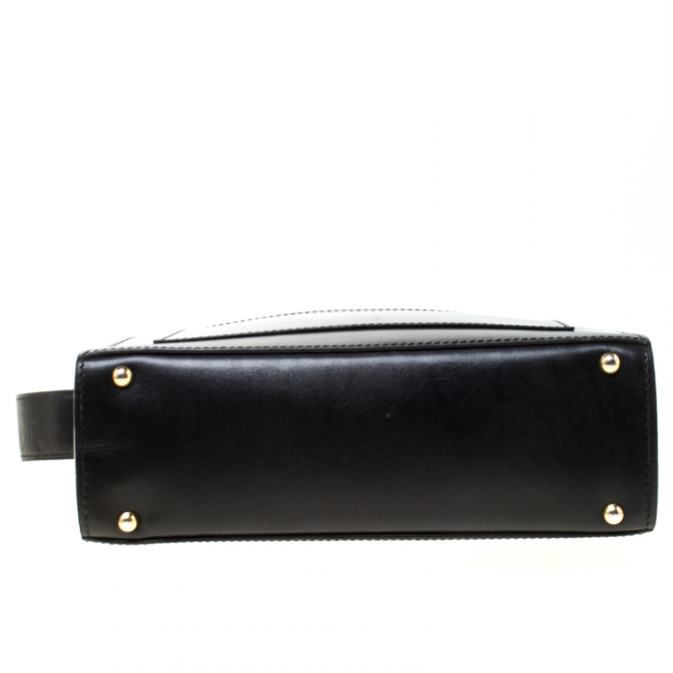 Pre Owned Celine Black Leather Shoulder Bag