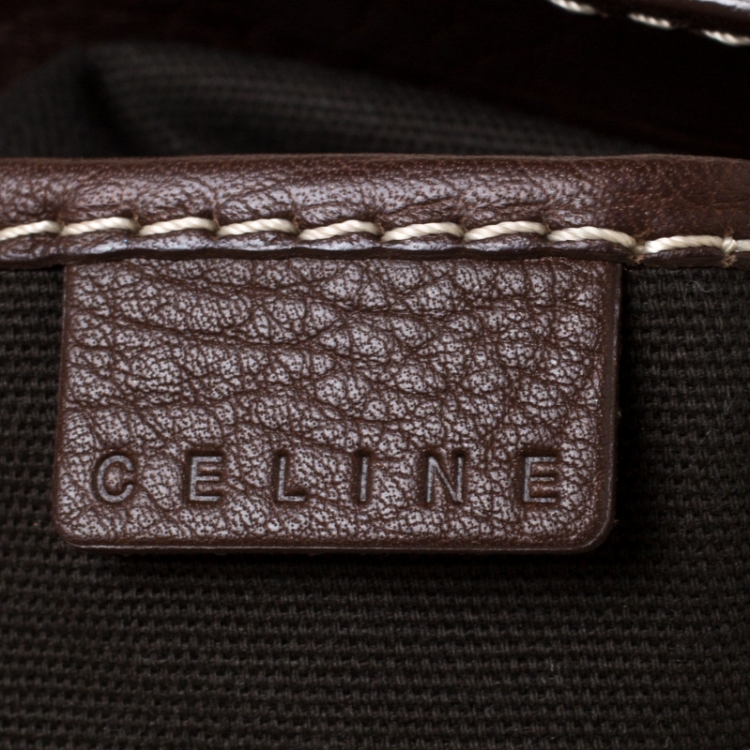 Pre Owned Celine Brown Leather Boogie Tote