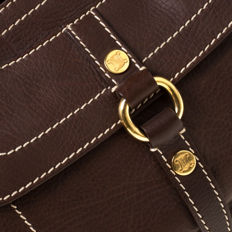 Pre Owned Celine Brown Leather Boogie Tote