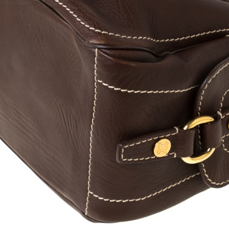Pre Owned Celine Brown Leather Boogie Tote