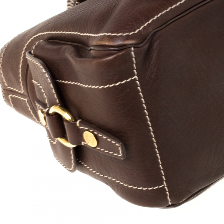 Pre Owned Celine Brown Leather Boogie Tote