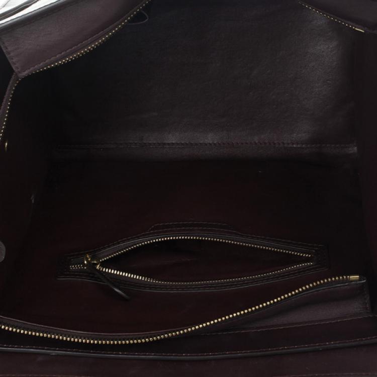 Pre Owned Celine Tri-color Mini Luggage Tote