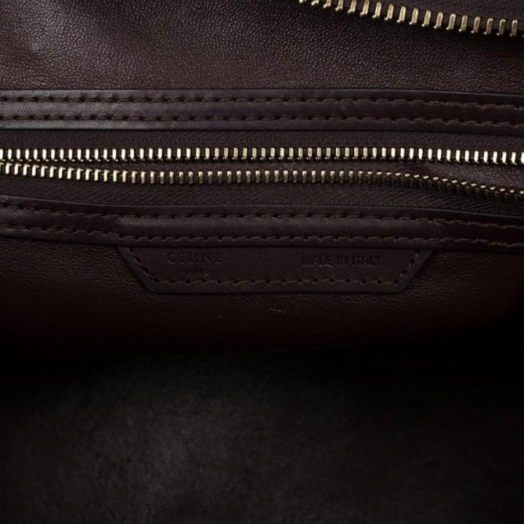 Pre Owned Celine Tri-color Mini Luggage Tote