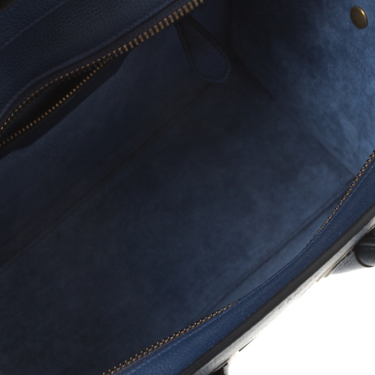 مملوكة مسبقًا Celine Blue Leather Micro Luggage Tote