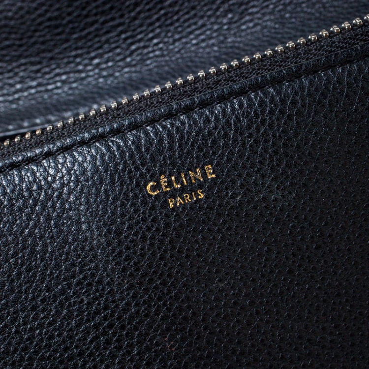 Pre Owned Celine Black Leather Medium Edge Bag