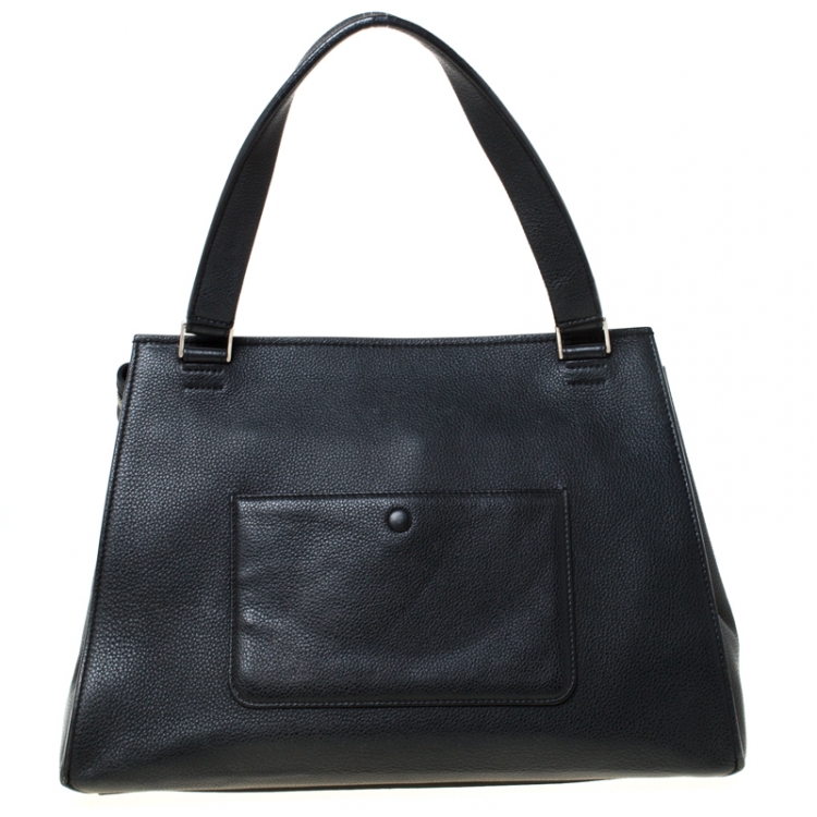 Pre Owned Celine Black Leather Medium Edge Bag