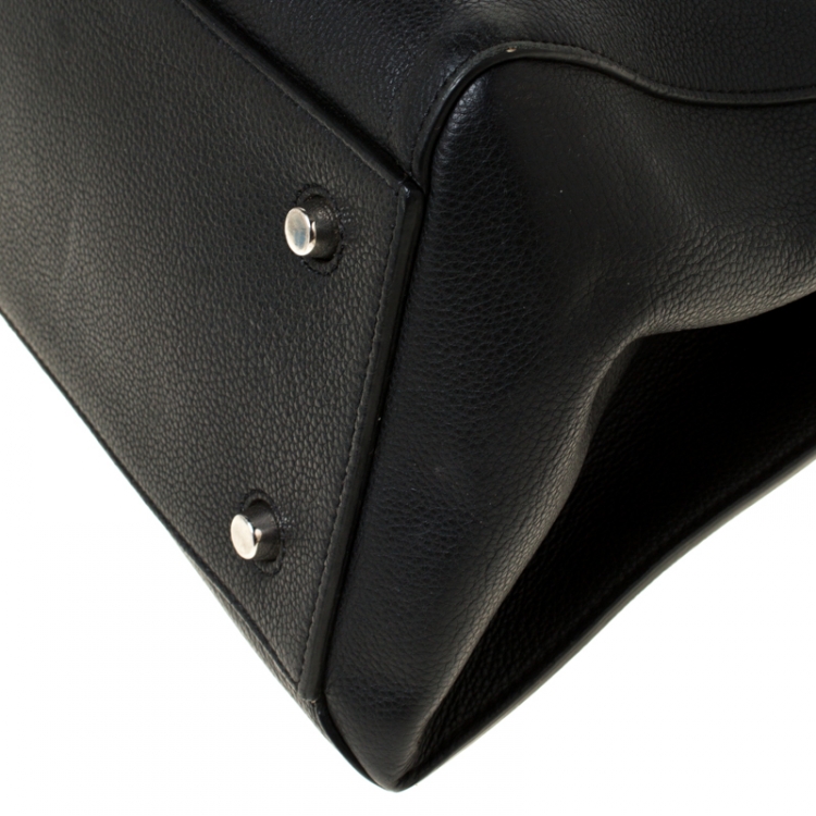 Pre Owned Celine Black Leather Medium Edge Bag