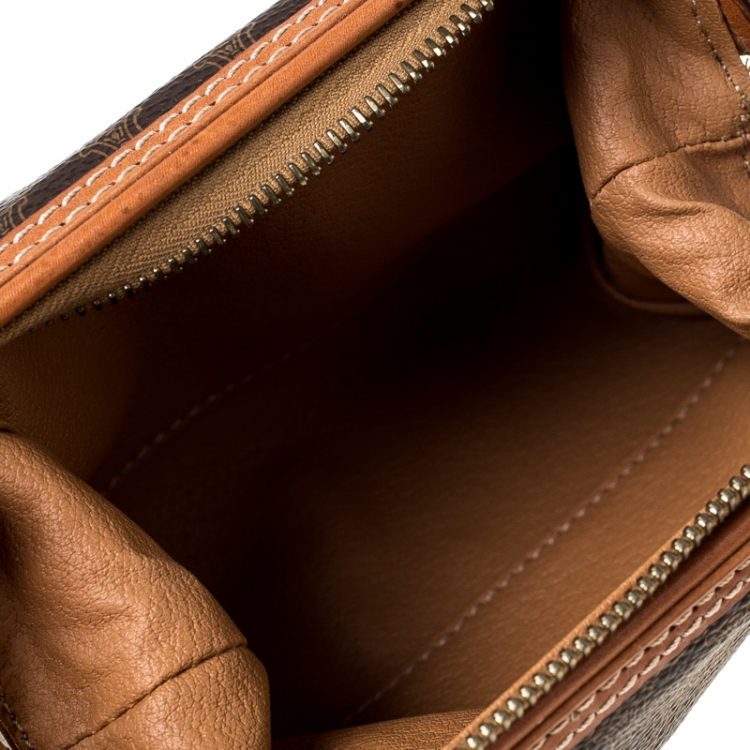 Pre Owned Celine Brown Macadam Leather Clutch