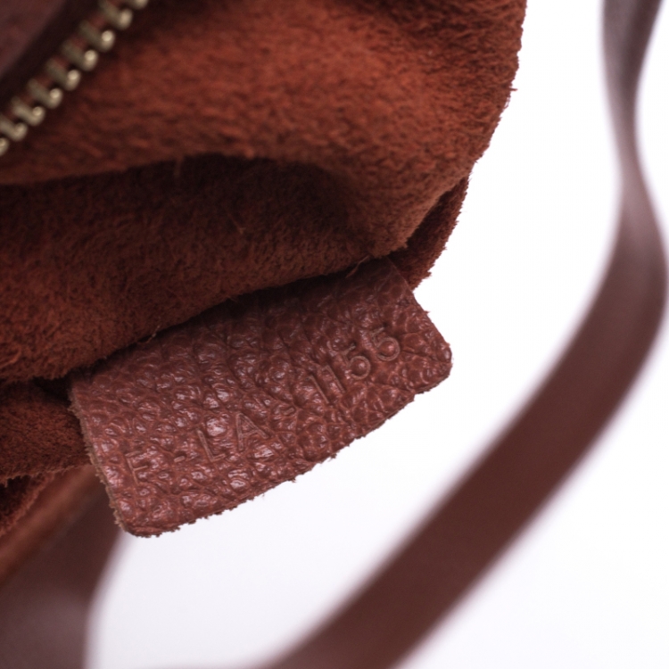 Pre Owned Celine Coral Peach Leather Phantom Cabas Shopper Tote