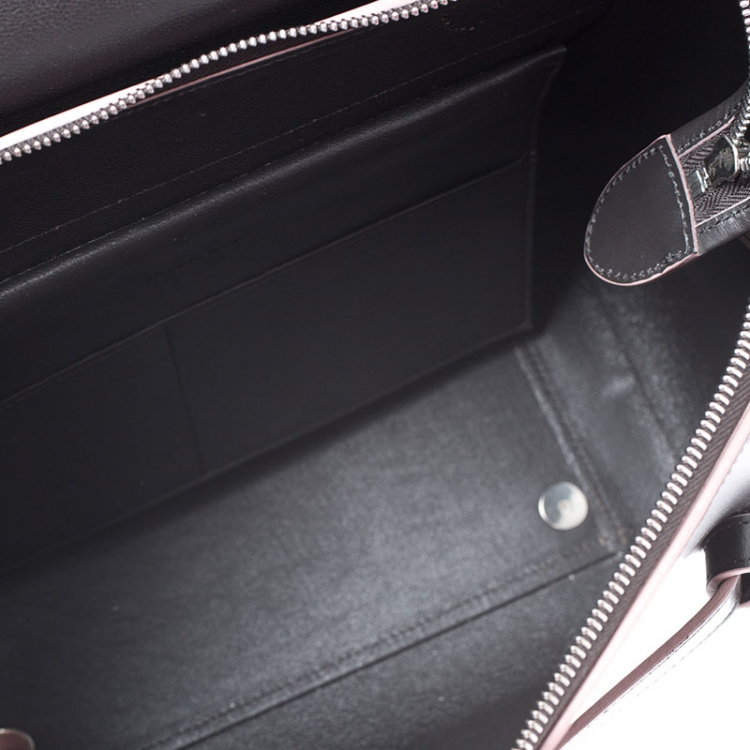 Pre Owned Celine Black Leather Flap Top Handle Bag