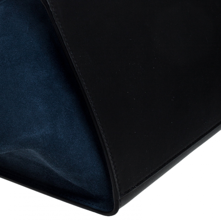 Pre Owned Celine Tri Color Leather and Suede Large Trapeze Bag
