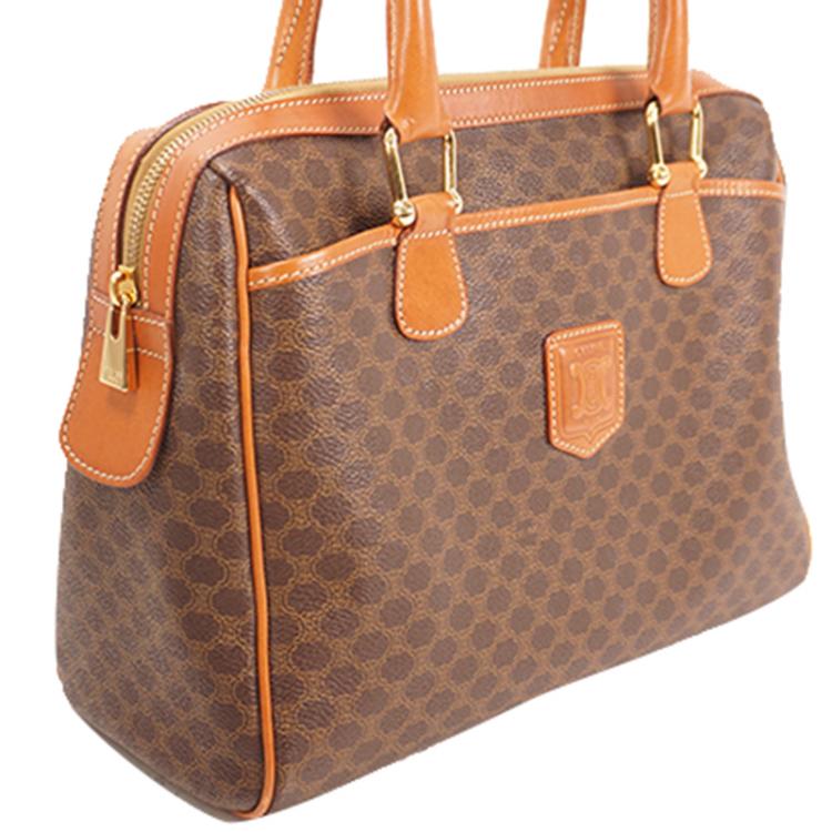 Pre Owned Celine Brown Macadam PVC Satchel