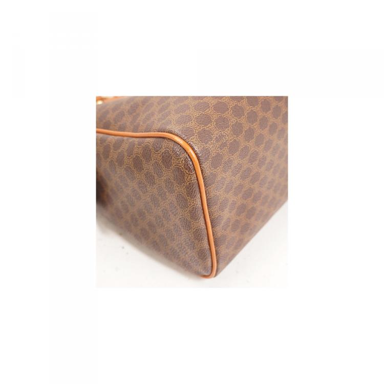 Pre Owned Celine Brown Macadam PVC Satchel