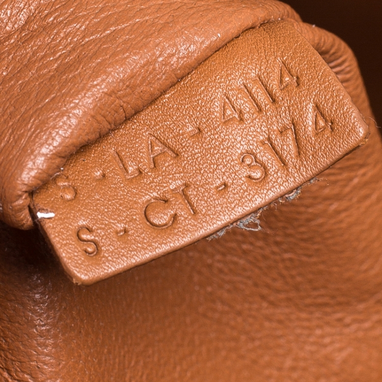 Pre Owned Celine Caramel Brown Leather Mini Luggage Tote