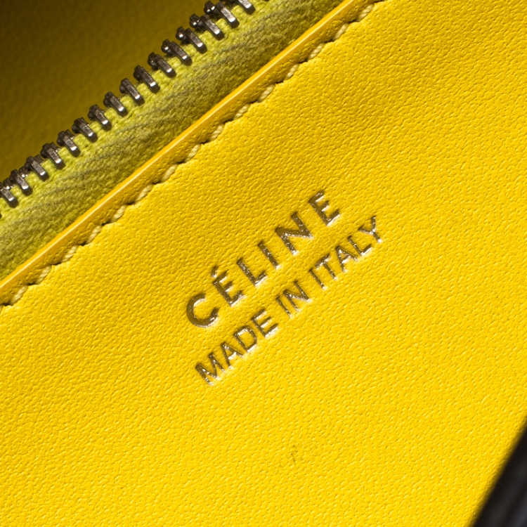 Pre Owned Celine Black Leather Large Multifunction Flap Wallet