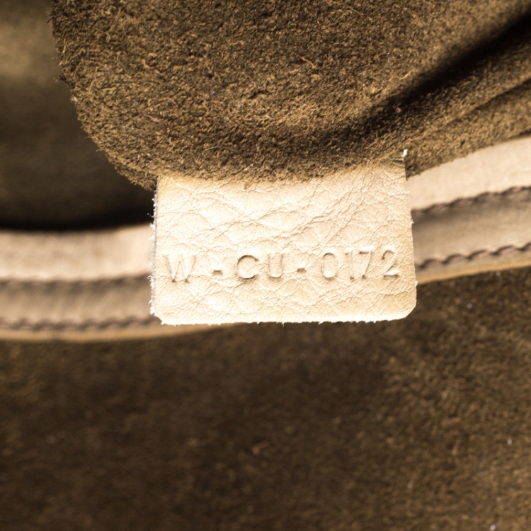 Pre Owned Celine Beige Leather Medium Phantom Luggage Tote