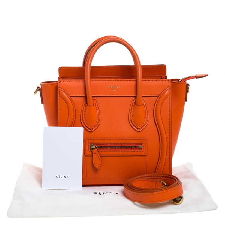 celine luggage orange