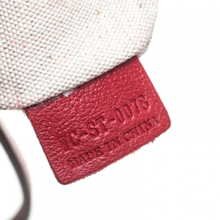 Pre Owned Celine Red Graphics Print Coated Canvas Medium Shopper Tote