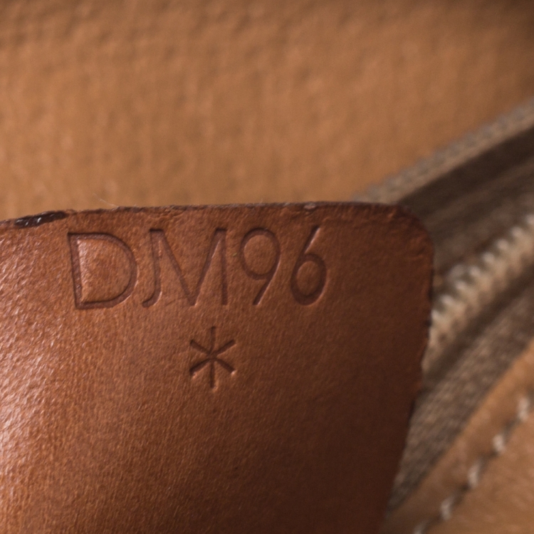 Pre Owned Celine Light Brown Macadam Coated Canvas and Leather Small Vintage Tote