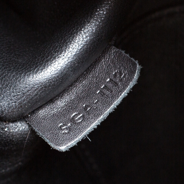 Pre Owned Celine Black Python and Leather Nano Luggage Tote