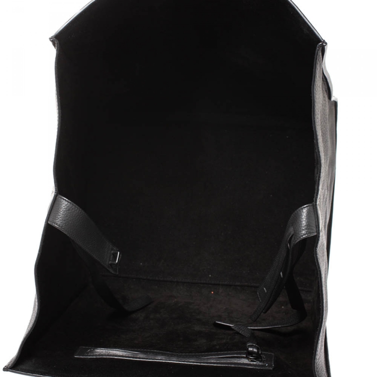 Pre Owned Celine Black Leather Large Phantom Luggage Tote