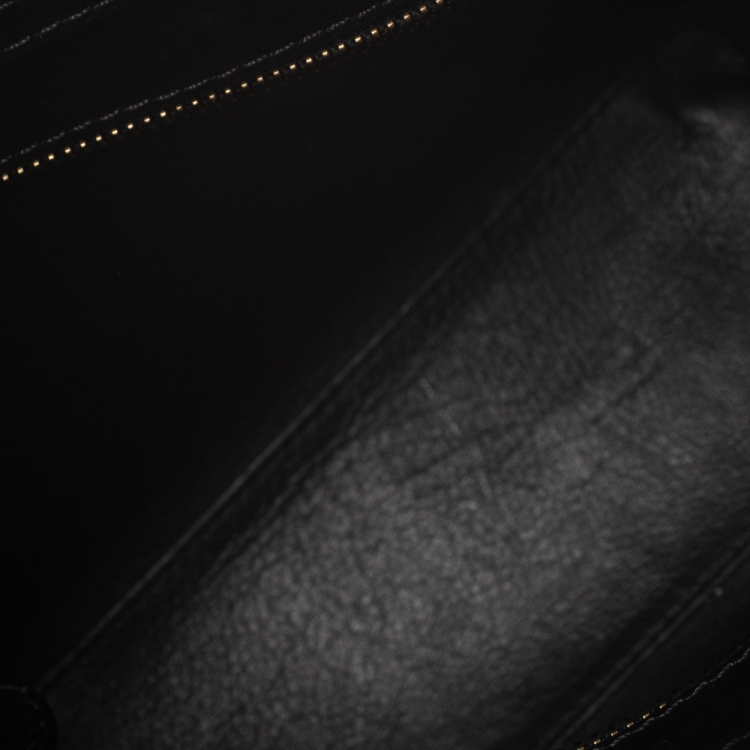 Pre Owned Celine Tricolor Calfhair and Leather Nano Luggage Tote