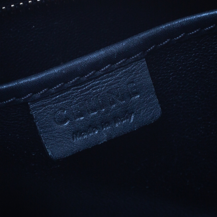 Pre Owned Celine Tricolor Leather Nano Luggage Tote