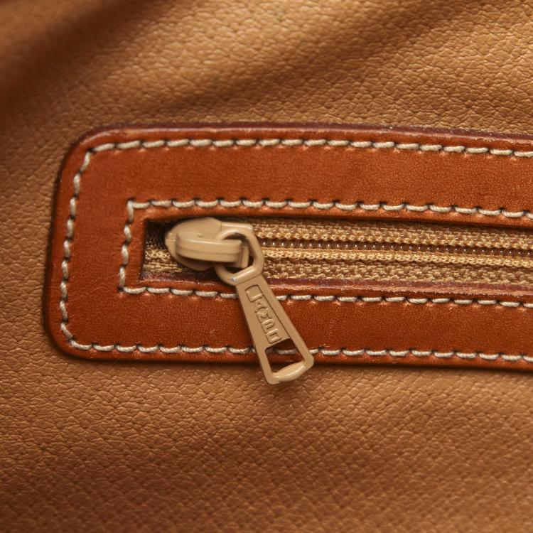 Pre Owned Celine Brown Macadam Canvas Tote Bag