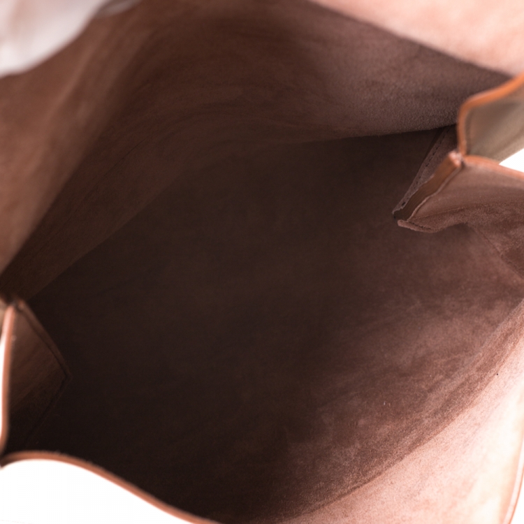 Pre Owned Celine Tri Color Leather All Soft Bag with Pouch