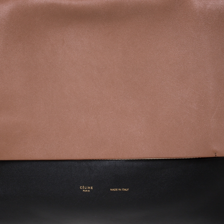 Pre Owned Celine Tri Color Leather All Soft Bag with Pouch