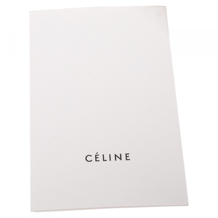 Pre Owned Celine Beige/Black Canvas and Leather Mini Luggage Tote