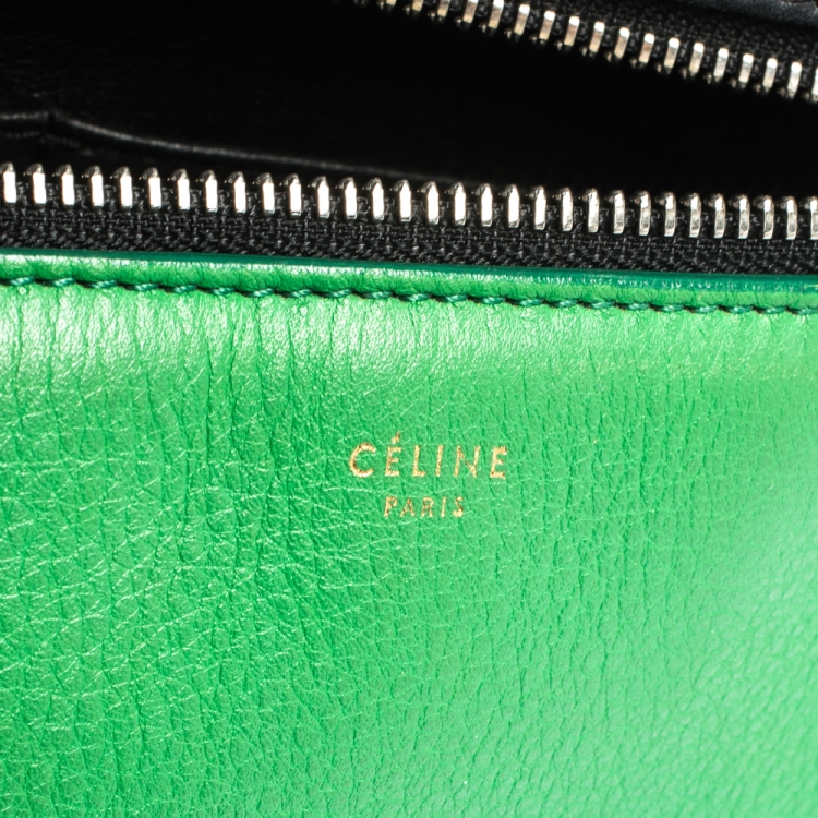 Pre Owned Celine Tri Color Leather Medium Edge Bag