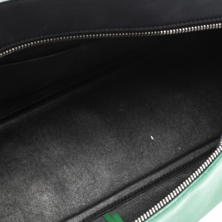 Pre Owned Celine Tri Color Leather Medium Edge Bag