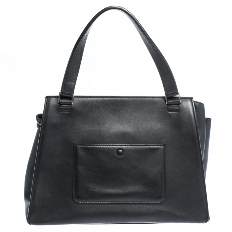 Pre Owned Celine Tri Color Leather Medium Edge Bag