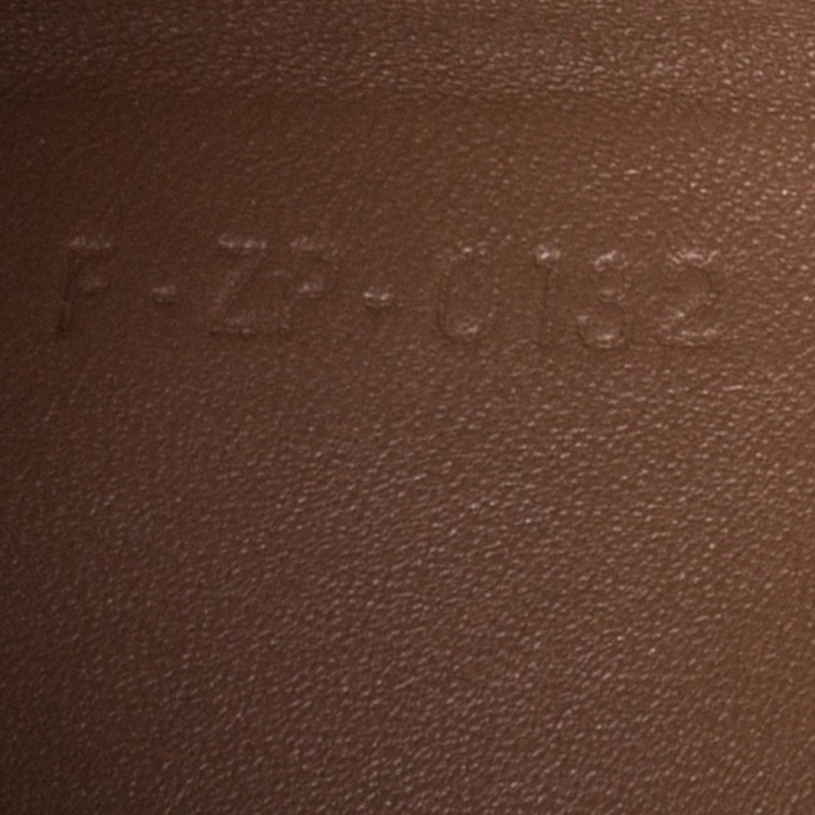 Pre Owned Celine Tan/Black Leather Solo Clutch Pouch