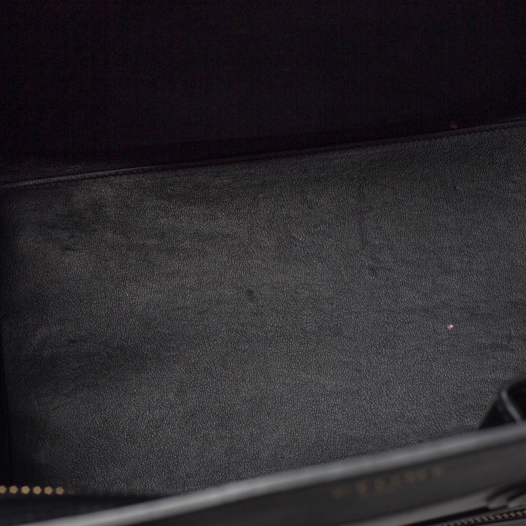 Pre Owned Celine Black Leather Mini Luggage Tote