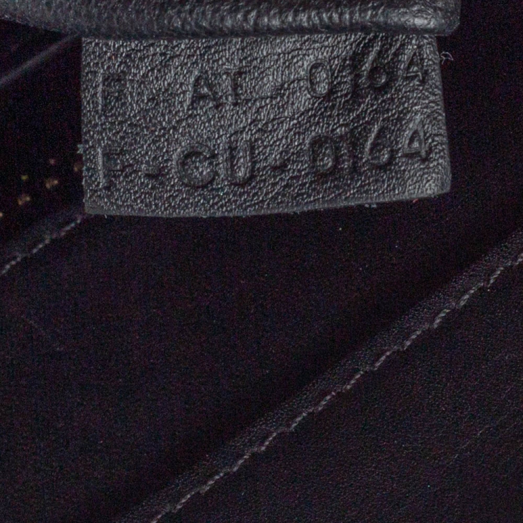 Pre Owned Celine Black Leather Mini Luggage Tote