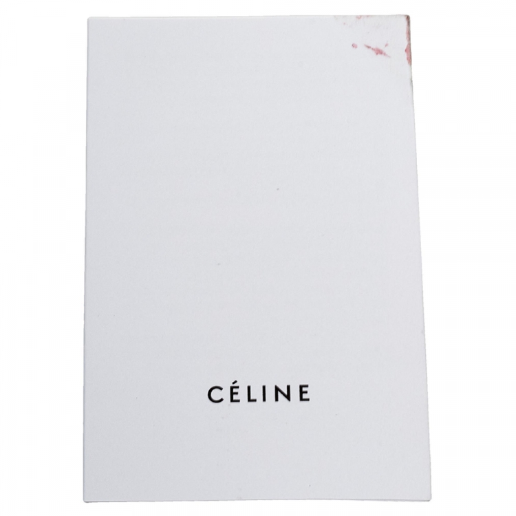 Pre Owned Celine Tri Color Leather Mini Luggage Tote