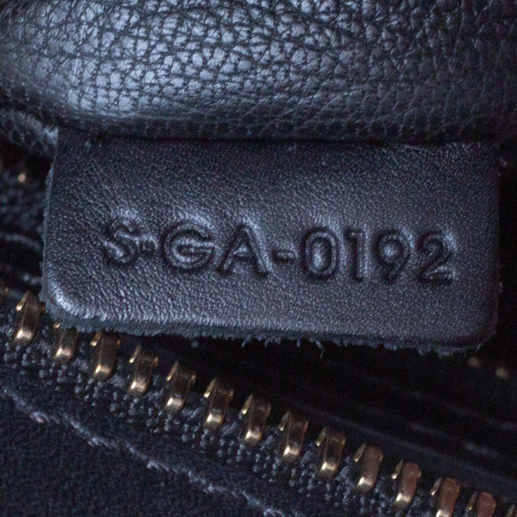 Pre Owned Celine Black Leather Mini Luggage Tote