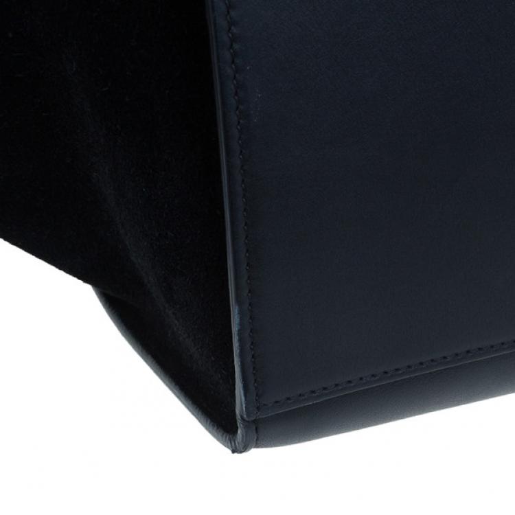 Pre Owned Celine Two Tone Leather Trapeze Bag