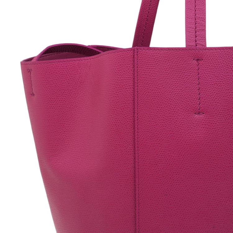 Pre Owned Celine Pink Leather Small Horizontal Phantom Cabas Tote