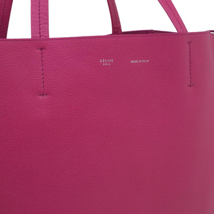 Pre Owned Celine Pink Leather Small Horizontal Phantom Cabas Tote