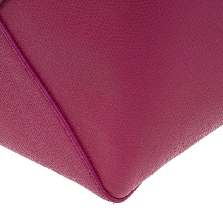 Pre Owned Celine Pink Leather Small Horizontal Phantom Cabas Tote