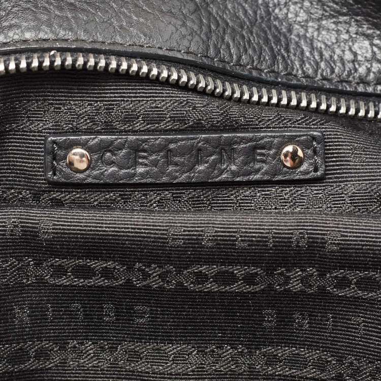 Pre Owned Celine Black Leather Satchel