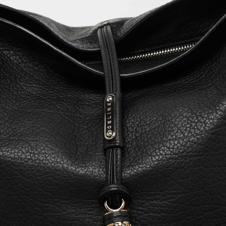 Pre Owned Celine Black Leather Satchel