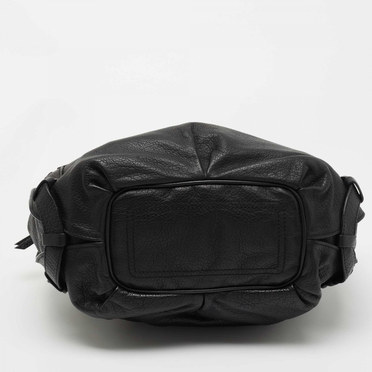 Pre Owned Celine Black Leather Satchel