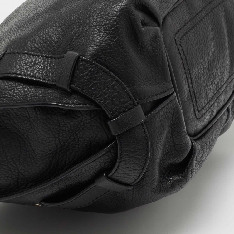 Pre Owned Celine Black Leather Satchel