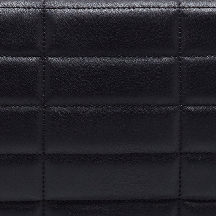 Pre Owned Celine Black Quilted Matelasse Leather Chain Shoulder Bag