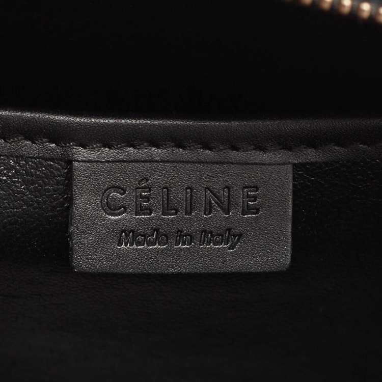 Pre Owned Celine Tri Color Leather and Nubuck Nano Luggage Tote