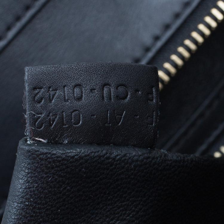 Pre Owned Celine Tricolor Smooth Leather Mini Luggage Tote